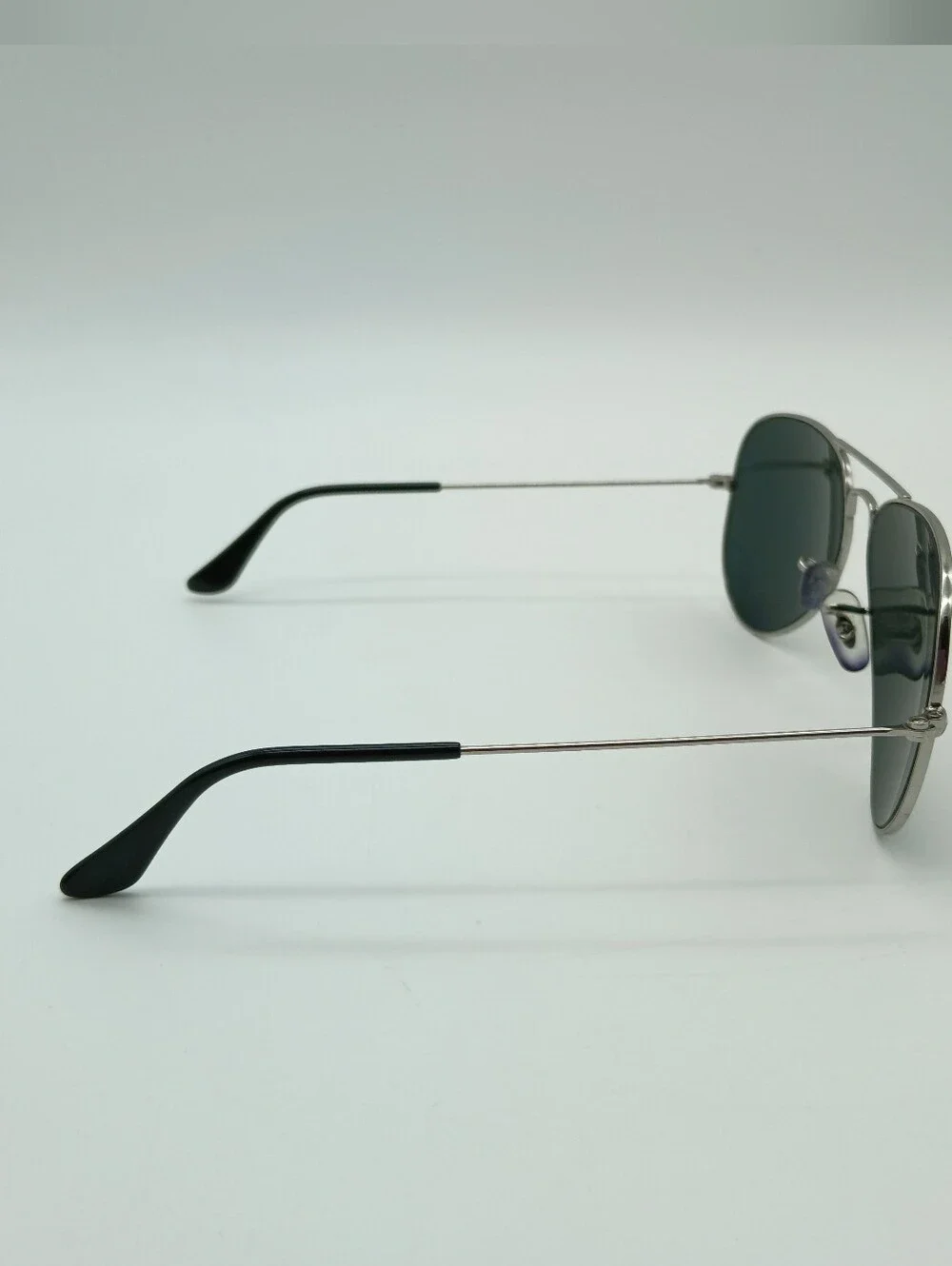 Ray-Ban Aviator Sunglasses in Green Lens with Silver Frame RB 3025
